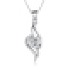 Collier pendentif plume en argent sterling 925 avec chaîne pour femme